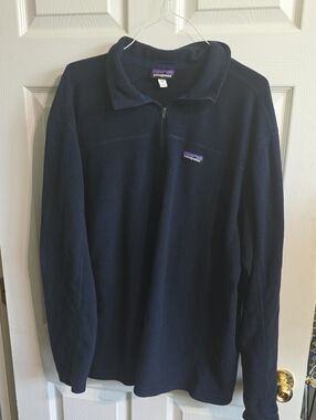 Patagonia Navy Quarter-Zip Fleece Pullover